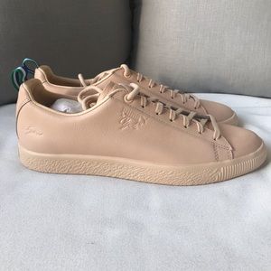 Puma Clyde sneakers in natural vachetta color